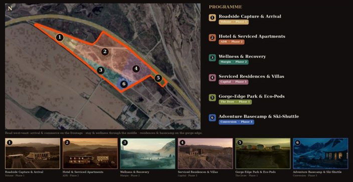 Concept masterplan of The Gateway, an 18-hectare site in Tashkent Region